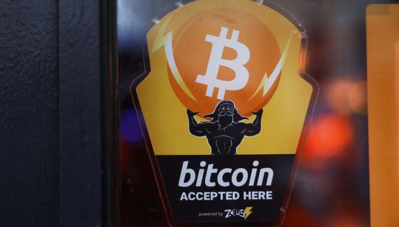 NEW YORK, NEW YORK - FEBRUARY 29: A Bitcoin Accepted Here sticker is seen at Pubkey Bar on February 29, 2024 in New York City. The price of bitcoin reached $63,000 on Wednesday for the first time since the peak of the last bull market in November 2021, which coincided with the U.S. traded spot ETFs. (Photo by Michael M. Santiago/Getty Images)