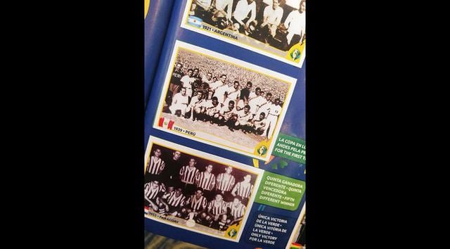 Álbum Panini de la Copa América Brasil 2019. (Foto: Iván  Huerta/GEC)