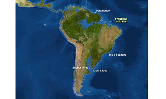 Sudamérica. En Latinoamérica se inundarían la capital de Argentina, Buenos Aires, así como también las zonas costales de Uruguay y Paraguay. Los deltas de los ríos Amazonas y Paraná se convertirían en mares.