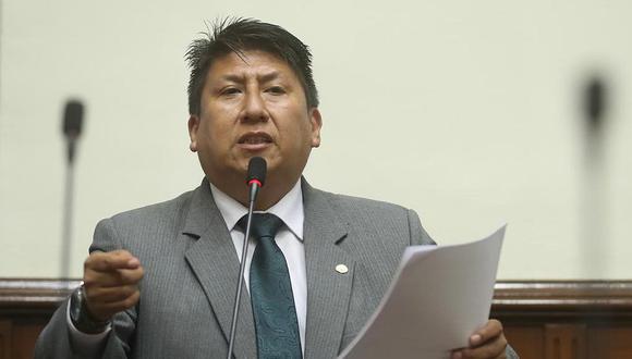 Waldemar Cerrón de Perú Libre presentó un proyecto para eliminar el Servicio Civil. (Foto: Congreso)