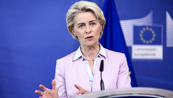 Presidenta de la Comisión Europea, Ursula von der Leyen. (Foto: Kenzo TRIBOUILLARD / AFP)