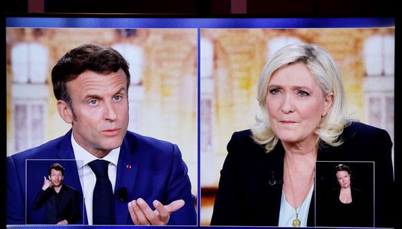 Ambos se enfrentarán este domingo en la segunda vuelta de las elecciones presidenciales de Francia. (Foto: Ludovic Marin / AFP).