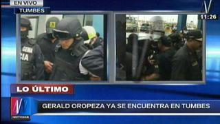 Gerald Oropeza ya se encuentra en manos de las autoridades peruanas