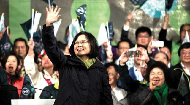 16 de enero: Taiwán – La opositora Tsai Ing-wen se convierte en la primera presidenta de la isla, asestando una aplastante derrota al partido en el poder, el Kuomintang, artífice del acercamiento con Pekín. (Foto: AFP)