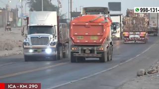 Paro de transportistas en Ica: levantan temporalmente bloqueo en la Panamericana Sur 