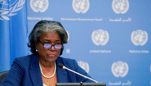 La embajadora de Estados Unidos ante las Naciones Unidas, Linda Thomas-Greenfield. (TIMOTHY A. CLARY / AFP).