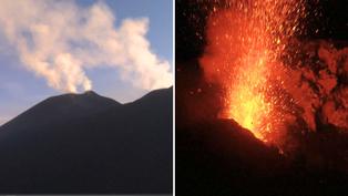 Volcán Etna reanuda su actividad con el fenómeno de salpicaduras