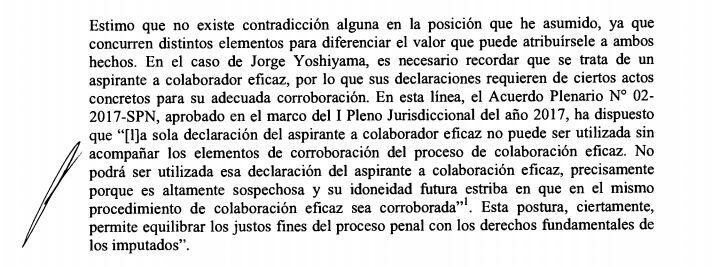 Carlos Ramos Núñez dice que Jorge Yoshiyama es "aspirante a colaborador eficaz". (TC)