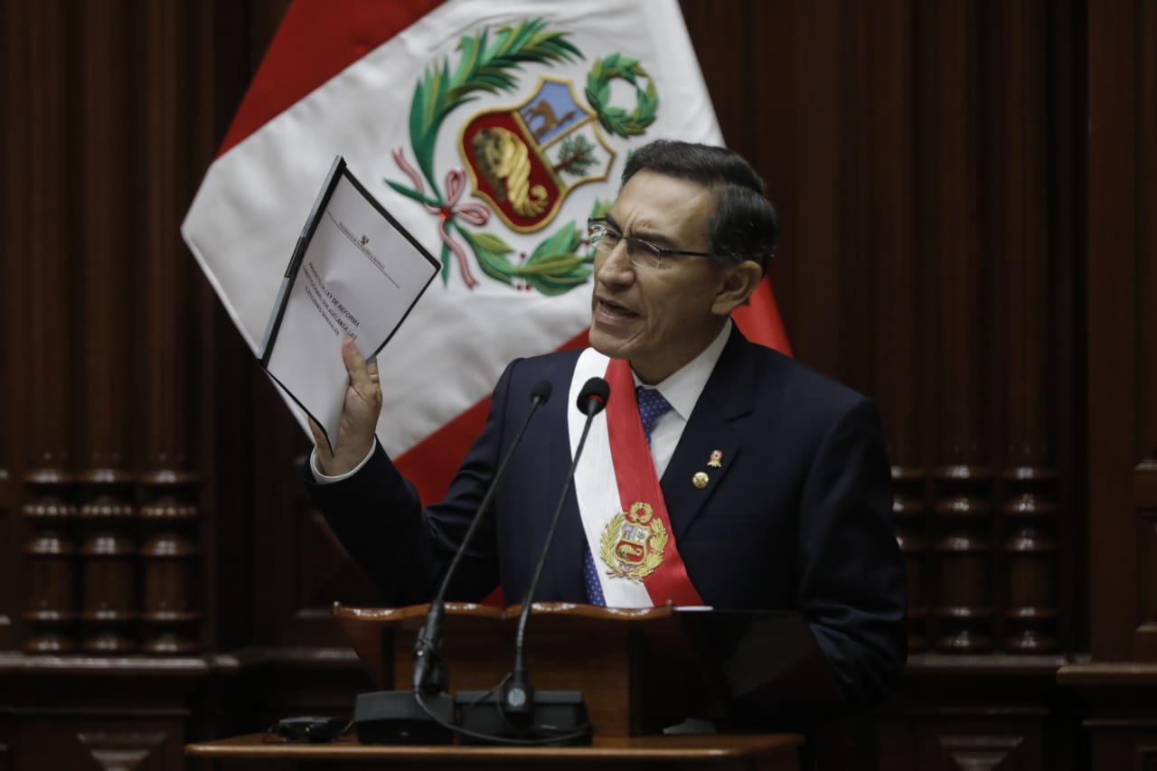 Martín Vizcarra anunció adelanto de elecciones el 28 de julio (Anthony Niño de Guzmán/GEC)