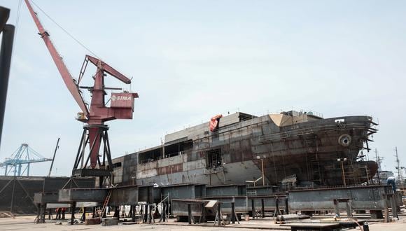 El BAP Paita se construyó en el astillero de SIMA y estará listo en el 2023. FOTO: Lenin Tadeo.