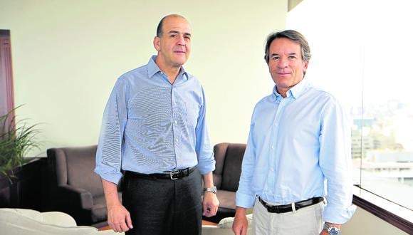 Proyección. Los socios Marcelo Zalaquett y Cristian Ureta proyectan cerrar el año con un incremento en ventas del 10%. (Foto: Manuel Melgar)