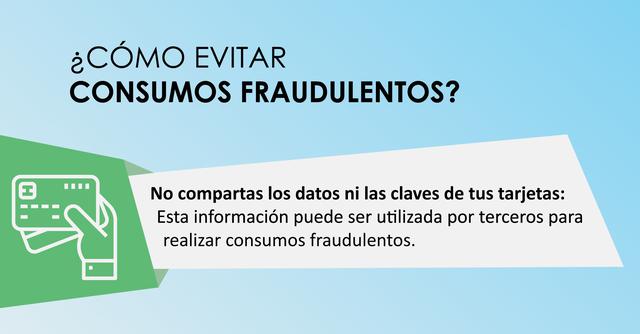 FOTO 2 | 2. No compartas los datos ni las claves de tus tarjetas