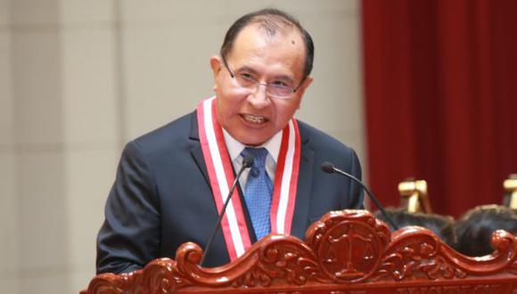 Víctor Ticona se presentó este miércoles en la Comisión de Constitución del Congreso de la República. (Foto: GEC)