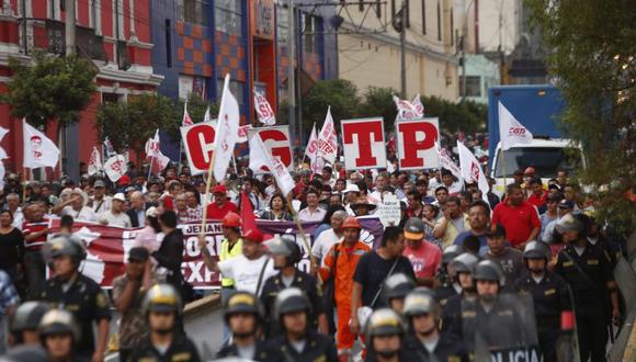 CGTP convocó a huelga nacional indefinida a partir del 9 de febrero. (Foto referencial: GEC)