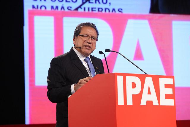 “No sé por qué me denuncian”, apuntó sarcásticamente Sánchez desde Paracas. (Foto: CADE 2017)