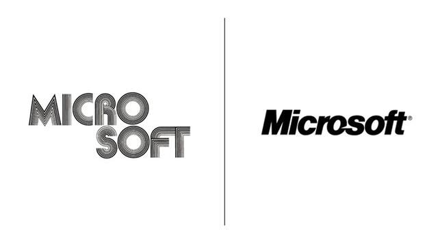 Microsoft. El primer logotipo de Microsoft fue lanzado en 1975. La última versión ha estado en vigor desde el 2011.