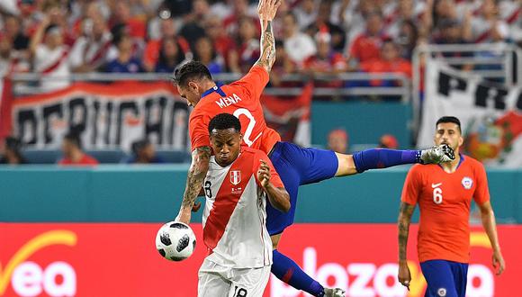 Perú vs Chile. (Foto: AFP)