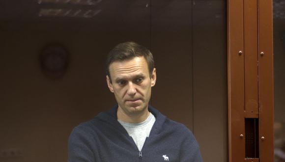 Alexei Navalny en una imagen del 12 de febrero de 2021 en Moscú. (Foto: AFP).