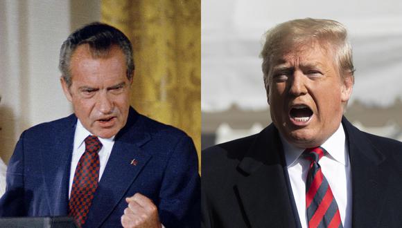 Richard M. Nixon y Donald Trump. (Foto: AP)
