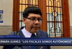 Juárez: Actitudes como las de Enco ponen en peligro el acuerdo de colaboración con Odebrecht