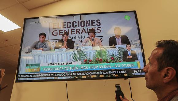 La OEA indicó que lo mejor sería realizar una segunda vuelta en las elecciones presidenciales en Bolivia, ante las acusaciones de fraude. (Foto: EFE)