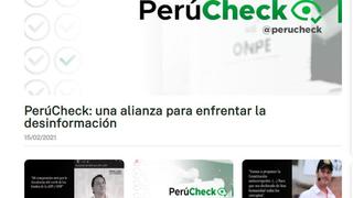 Consejo de la Prensa Peruana lanza herramienta de fact checking enfocada en las elecciones 
