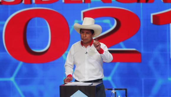 Pedro Castillo participó en el segundo día del debate presidencial organizado por el JNE. (Foto: GEC)