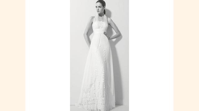 Karl Lagerfeld. Los vestidos de novia de este diseñador, reconocido mundialmente, se caracterizan por ser sumamente modernos. Sus diseños son geométricos, utiliza mucho el tul. (Foto: bodaclick)