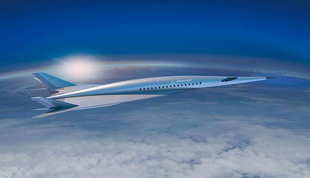 FOTO 2 |  Imagen presentada por Boeing, que muestra el diseño del hipotético avión supersónico. (Foto: Boeing)