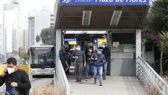 Se normalizó el servicio de buses en todas sus rutas. (Foto: Lino Chipana / @photo.gec)