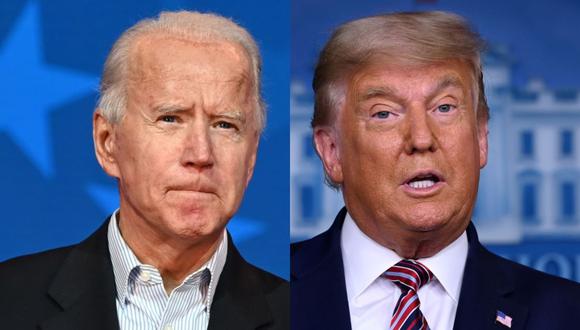 Joe Biden y Donald Trump se disputan la presidencia de Estados Unidos. (AFP).