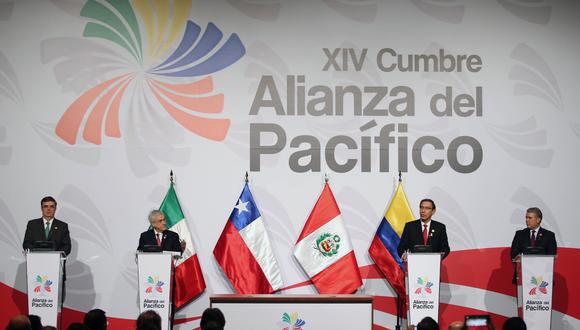 La Alianza del Pacífico es  una iniciativa económica y de desarrollo integrado por Perú, Chile, Colombia y México. (Foto: EFE)