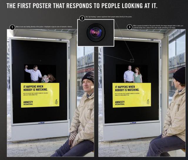 Amnistía Internacional buscaba sensibilizar a los ciudadanos sobre la violencia a la mujer en Hamburgo (Alemania). Agencia: Jung von Matt.