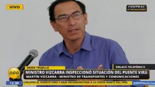 Trujillo: Ruta alterna al Puente Virú estará lista en las próximas 48 horas