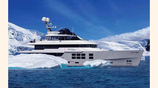 Big Fish. Con 45 metros, este yate ha viajado a Antártida, el Amazonas, El Caribe, Galápagos, entre otros lugares. (Foto: telegraph)