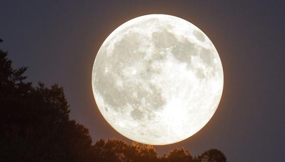 Imagen de luna llena. (Foto: AFP)
