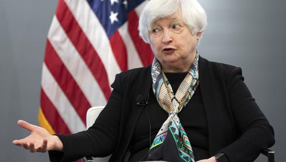 Yellen debe expresar su visión para la economía mundial en el contexto del conflicto ucraniano, a una semana de la venida a Washington de los ministros de Finanzas y de directivos de bancos centrales para las reuniones de primavera del FMI y el Banco Mundial. (AP Photo/Jacquelyn Martin)