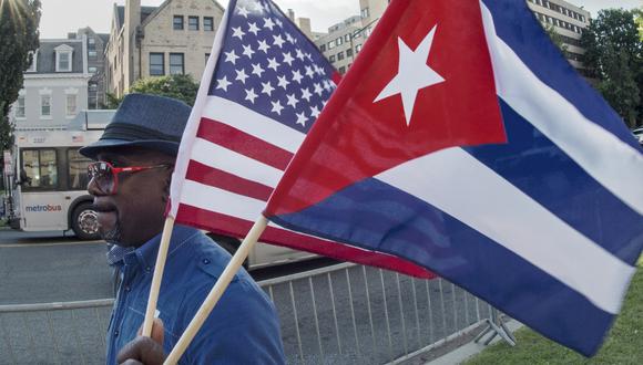 La reapertura del consulado en La Habana se produce tras la reanudación en abril de negociaciones sobre migración entre Cuba y Estados Unidos, interrumpidas desde el 2018.  (Photo by PAUL J. RICHARDS / AFP)
