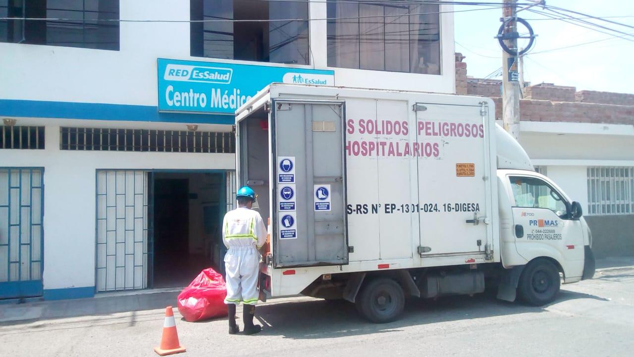 Residuos potencialmente infecciosos.