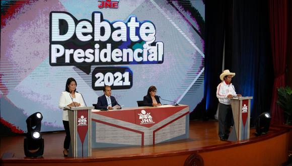 Debate presidencial entre Keiko Fujimori y Pedro Castillo se desarrolla en la UNSA. (Foto: Difusión)