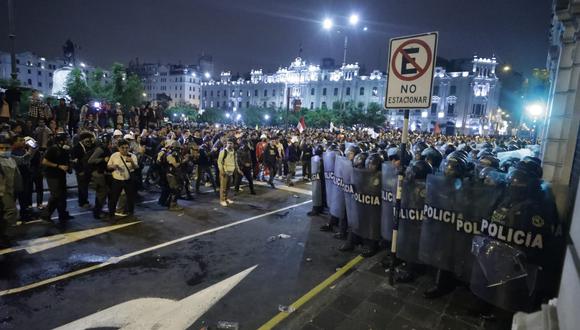 Tercera toma de Lima. Manifestantes recorren las diferentes partes del centro de Lima en rechazo al gobierno de Dina Boluarte y a las víctimas de las protestas anteriores. (Foto: Julio Reaño/GEC)