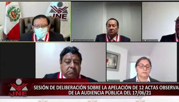 Jorge Luis Salas Arenas explicó por qué vota en contra de pedir lista de electores a la ONPE. (JNE TV)