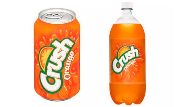 Orange Crush. La bebida Orange Crush tiene a su favor su abolengo, pues es un refresco centenario, lanzado en Estados Unidos en 1916. Es conocida en todo el mundo e incluso en la actualidad se la expende en otros sabores diferentes a la de la emblemática 