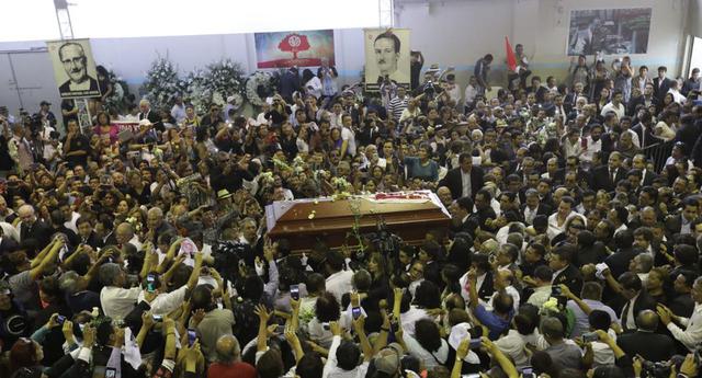 El expresidente del Perú, Alan García Pérez, se quitó la vida el 17 de abril. Sus restos fueron velados en el local partidario del Apra, en el distrito de Breña, donde asistieron miles de simpatizantes.  (Foto: Violeta Ayasta/GEC)
