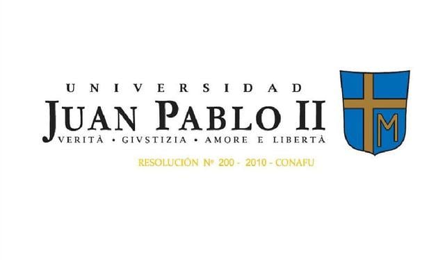 Universidad Privada Juan Pablo II. Ubicada en Lima. Las carreras autorizadas son cinco: Derecho y Ciencias Políticas; Enfermería; Estomatología; Ingeniería de Sistemas; y Turismo, Hotelería y Gastronomía.