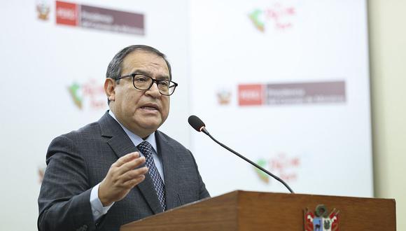 Alberto Otárola cuestionó moción de censura contra ministro de Energía y Minas.  (Foto: PCM)