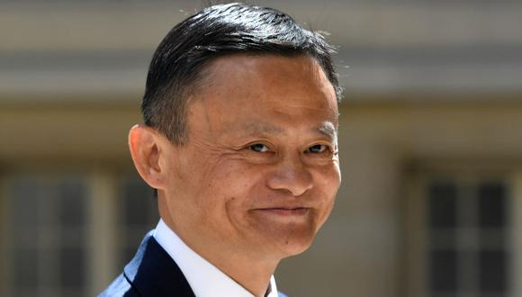Jack Ma, cofundador y presidente ejecutivo del Grupo Alibaba, llega a la reunión "Tech For Good" en el Hotel Marigny en París el 15 de mayo de 2019. (BERTRAND GUAY / AFP).