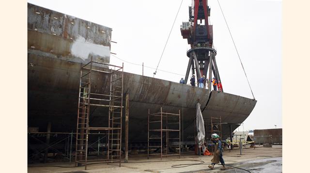 Con la experiencia adquirida, el SIMA espera retomar la construcción de grandes embarcaciones en su astillero del Callao. (Foto: Manuel Melgar)