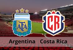 ¿Qué canal transmitió el partido amistoso Argentina vs. Costa Rica en vivo por fecha FIFA?