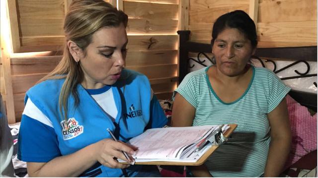 Foto 4 | La ministra de Desarrollo e Inclusión Social, Fiorella Molinelli, estuvo censando a la población de Carapongo. (Foto: @MidisPeru)